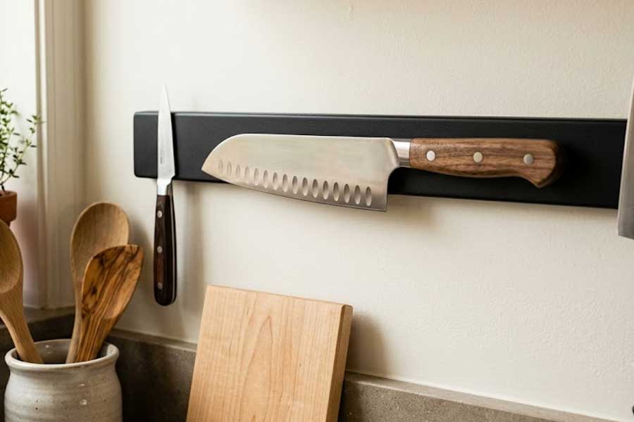 how to store a santoku knife safely