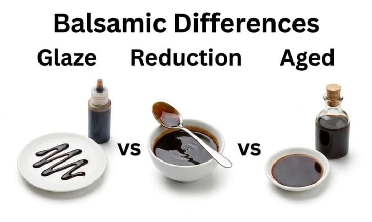 balsamic glaze vs balsamic reduction vs aged balsamic feat