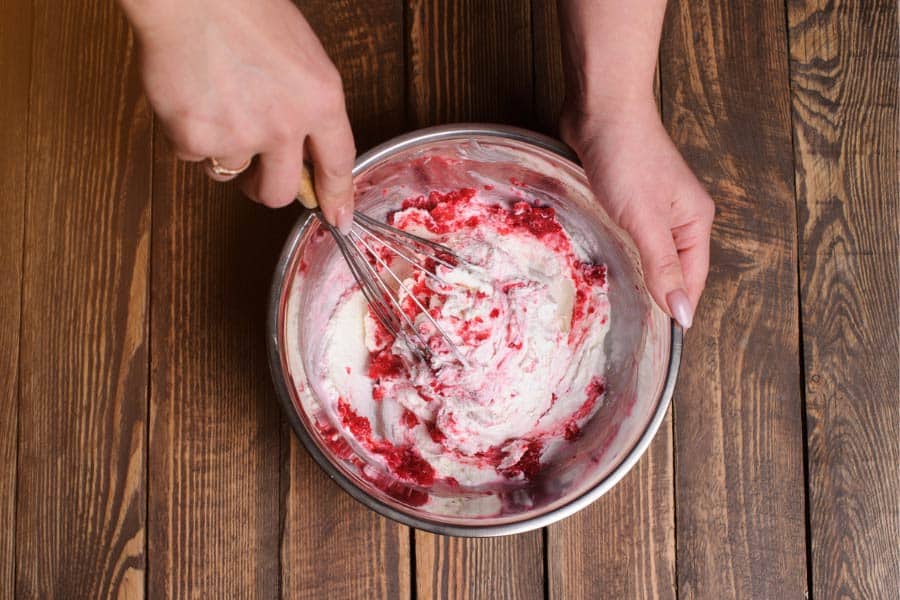 making homemade ice cream