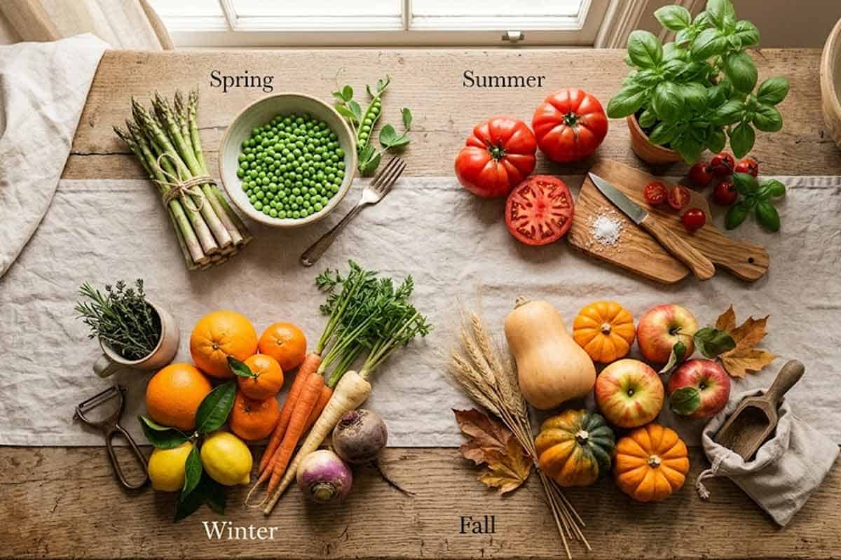 seasonal food quadrant